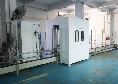 Macchina di brasatura della fiamma automatica in-linea per lo scambiatore di calore al cliente vietnamita
