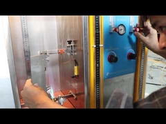 Apparecchiatura per prove di infiammabilità per la propagazione verticale della fiamma per cavi isolati singoli