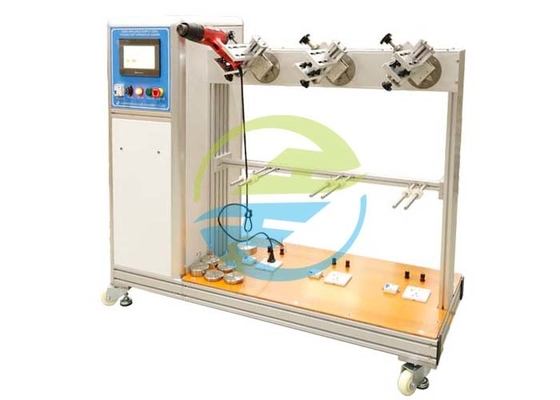60rpm Apparecchiature di prova per elettrodomestici 3 stazioni che flettono l'apparecchiatura di prova per il cavo di alimentazione