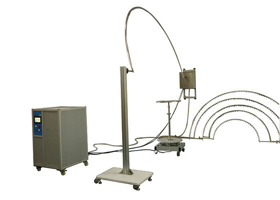 Prezzo buono Equipaggiamento di prova IP all'avanguardia con connettività USB e tubi oscillanti R400mm in linea